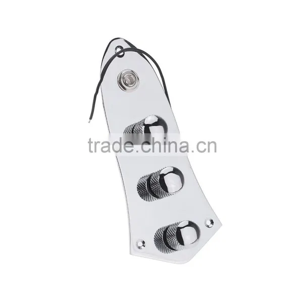 Wired Switch Control Plate Assembly Knobs Pots Loaded M511 Chrome Plated With 3 Screws photo-2