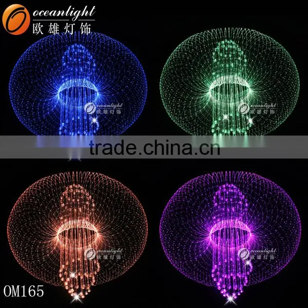 Romantic Rose Sky Optic Fiber Lamp Ceiling/Wall Fixture Flower Night Light Pendant Lamp Fiber Optic Decoration for Kids - OM163 photo-3