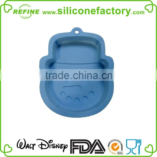 2015 New Arrival 3D Christmas Silicone Cake Mould in Snowman Shape photo-2