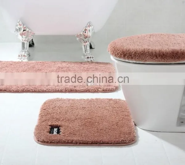Bathroom 3-piece Set Rug Mat Waterproof Bathroom Carpet photo-2