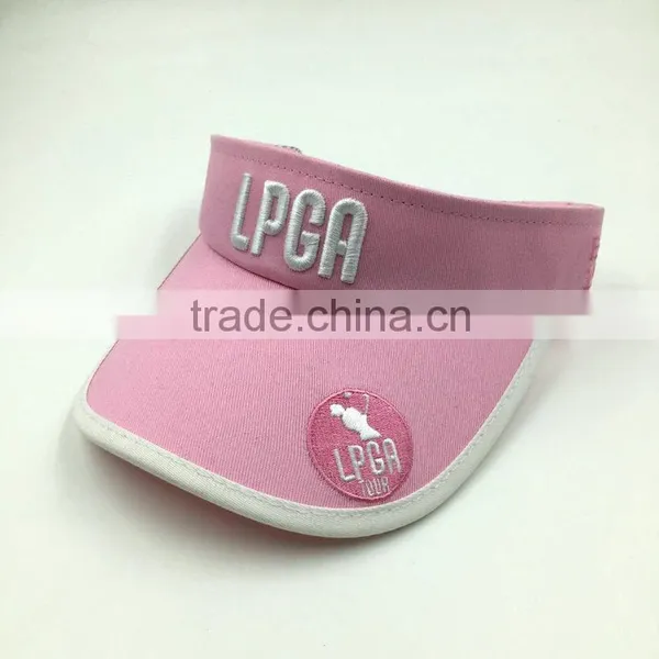 100% Cotton Twill 3D Embroidery Sun Protection Visor Cap photo-4