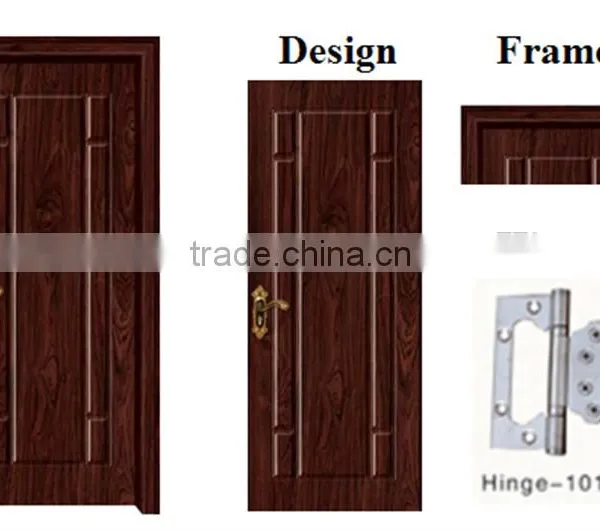 China Supplie Modern House Plan Wooden Armor Door photo-2