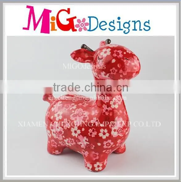 ceramic big animal money saving box