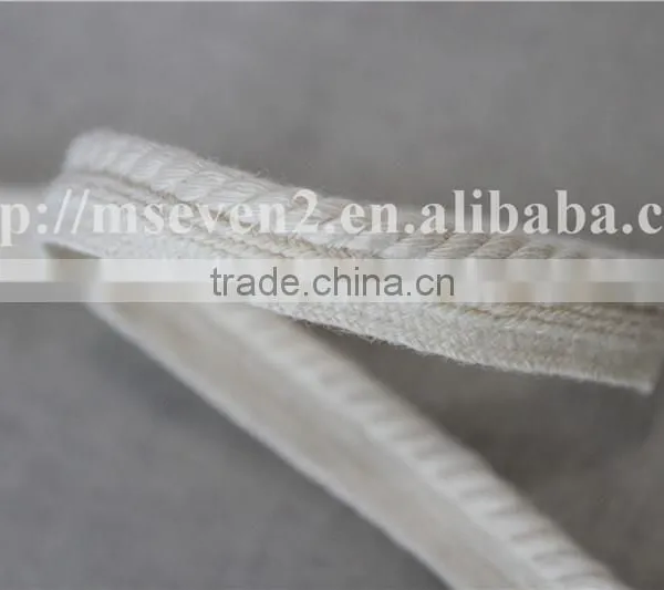 1cm Piping Tape Cotton, Natural Color for Dye 100% Cotton for Cloth photo-4