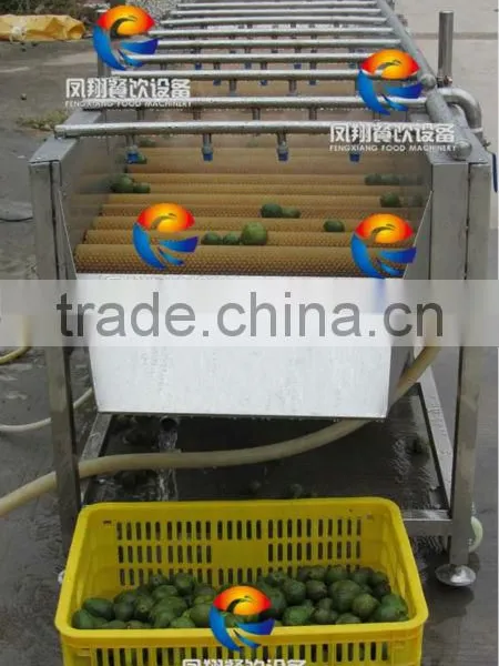 Spray Type Fruit/Melons/Vegetable Washing Machine With Roller Brushes photo-4