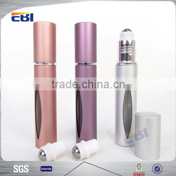 Custom Aluminum 15ml Roll on Glass Perfume Bottle