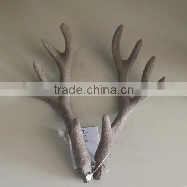Handmade Fabric Hard Deer Antler Horn for Furniture Decoration photo-4