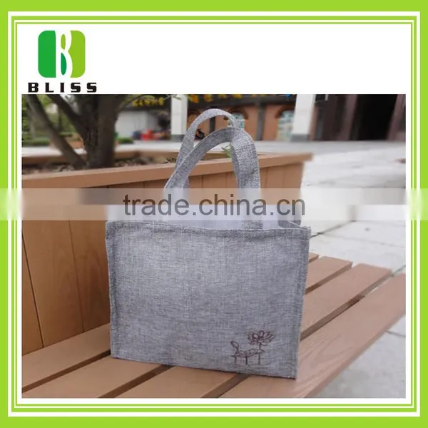 Customizable Printed Zipper Cheap Jute Shopping Bag Wholesale photo-3