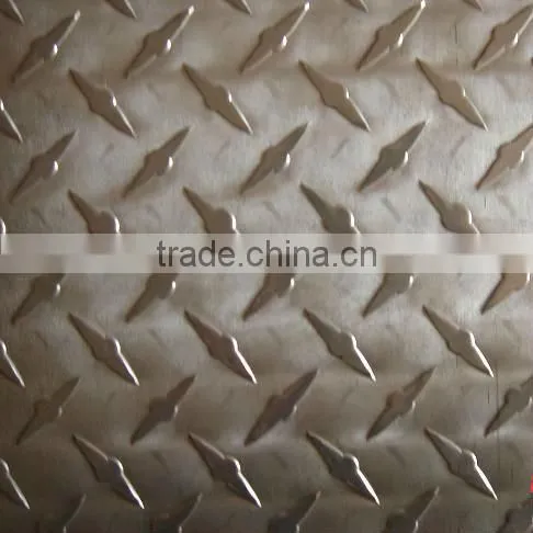 5 Bars Aluminum Checkered Sheet, Aluminum Anti-slip Sheet,embossed Aluminum Plate photo-3