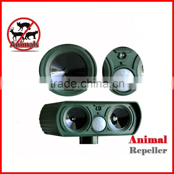 Solar Cat Repeller Garden Animal Scarer Sonic Pest Deterrent Dog Fox photo-4
