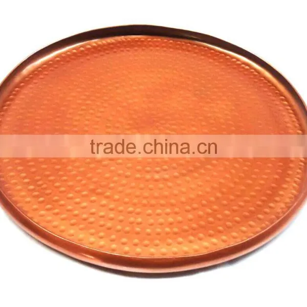 New Design Hammered Copper Tray photo-3