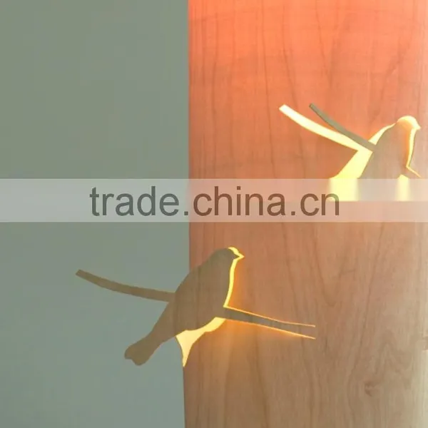 Wooden Lamp Wooden Bird Light photo-4