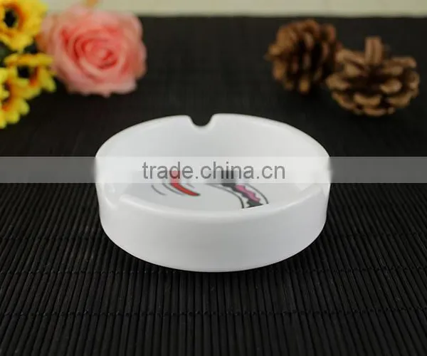 New Ideas Novelty Ceramic Ash Tray Ashtray With Decal Printing photo-5