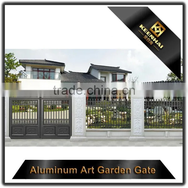 Powder Coated Decorative Outdoor Villa Metal Aluminum Garden Gate photo-6