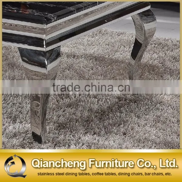 Silver 304 Stainless Steel Metal Side Table French Style photo-4