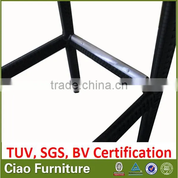Modern Outdoor Wicker Synthetic Rattan Bar Stool High Chair photo-5