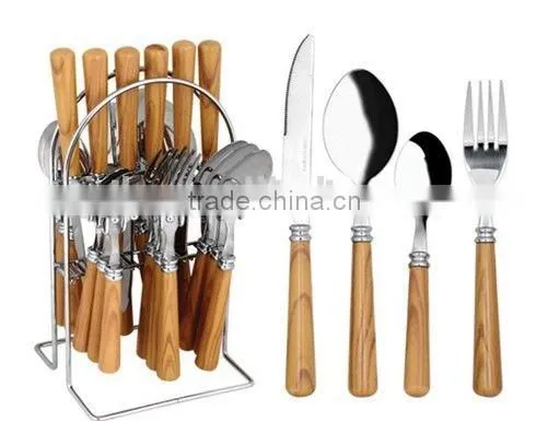 Plastic Handle Cutlery Set Stainless Made in China photo-6
