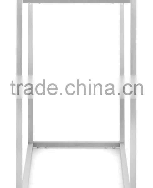 Console Table in Stainless Steel Base and Tempered Glass Top photo-3