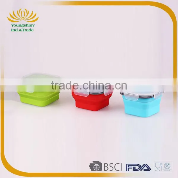 Silicone Collapsible Biodegradable Lunch Box photo-4
