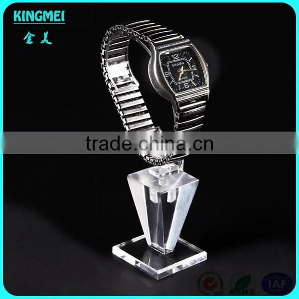 Retail Selling Clear Crystal Watch Stand, c Ring Holder Single Wrist Watch Display With c Shape Rack photo-3