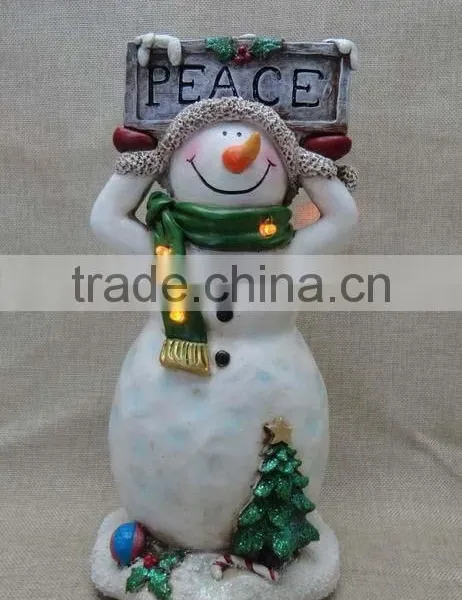 New Design Resin Christmas Snowman Ornament Wholesale photo-4