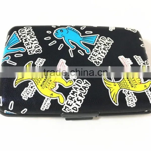 Pu Leather & Aluminium Business Credit Card Holder RFID Wallets photo-3