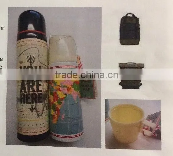 Stainless Steel Vacuum Cup With Retro Cup Sleeve photo-2