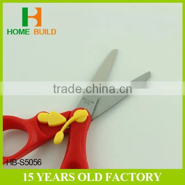 Factory Price HB-S5056 5'' Stainless Steel Student Scissors With Safety Lock photo-2