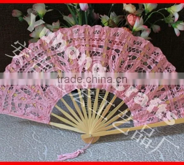 Wholesale Lace Wedding Bamboo Fan photo-4