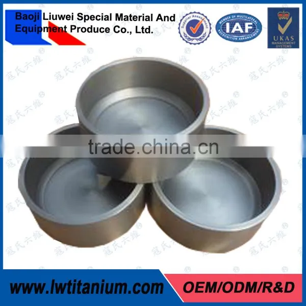 99.9% Polished Pure Titanium Melting Crucible