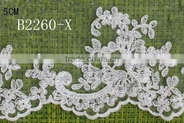 High Quality Guipure Lace Trim Cheap 100% Cotton Embroidery Lace Trim for Dress photo-5