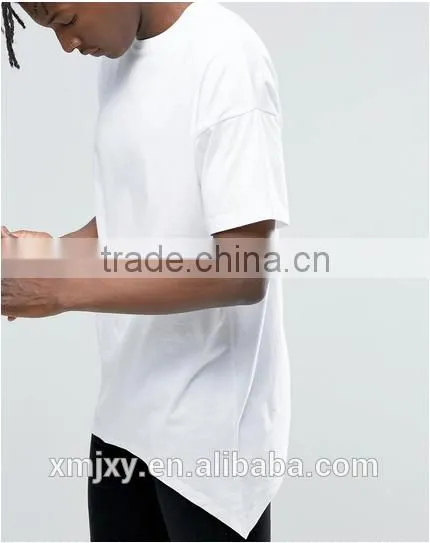 2016new Fashion Mens t Shirt Irregular Cutting t Shirt Blank Tee photo-3