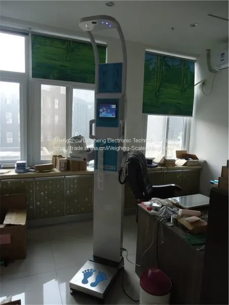 DHM-600A Медицинский и персональный анализ состава тела, анализ жировой массы тела, измерение артериального давления, ультразвуковой весовыи измеритель роста photo-3
