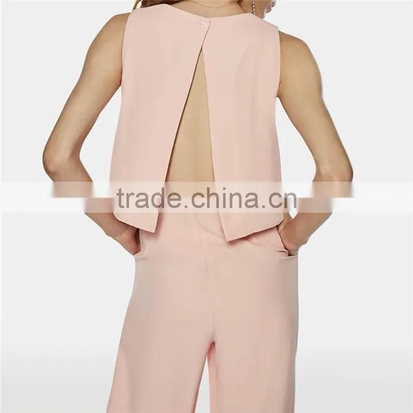 Formal Petite Clothing Delicated Opened Back Evening Wear Jumpsuits photo-4