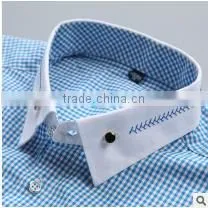 Men Short Sleeve Plaid Boys Casual Cotton Hawaiian Young Fashionable Elongated t Shirt for Men photo-2