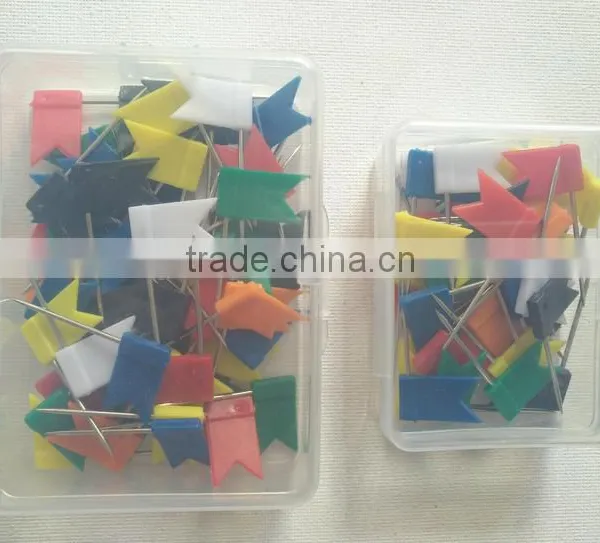 Colored Flag Office Pins, Straight Pins photo-2