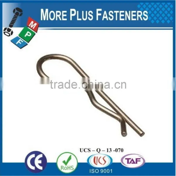 Made in Taiwan Hitch Pin Clip or R Clip or R Pin or R Key Carbon Steel Zinc Plated photo-3