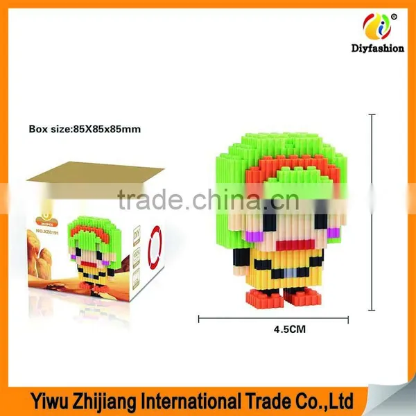 2017 Hot Sale Cartoon Figure Mode 3D Mini Diamond Intelligence Development Building Blocks for Childrens As Gift Toys photo-2