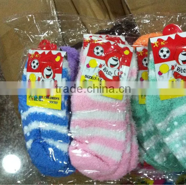 Hot Sale Popular Children's Microfiber Antiskid Socks Warm Socks for Winter 3 Sizes for 1-12 Years Old photo-2