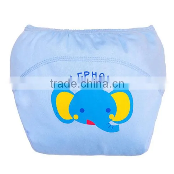 Yellow Panda Pattern Printed 100 Cotton Reusable Baby Cloth Diaper photo-6