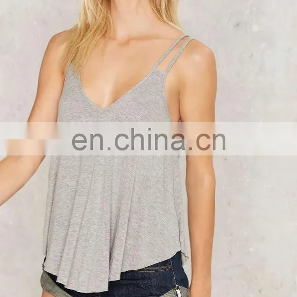 2017 Latest Fashion Top Design Straps Details Tank Top Women photo-3