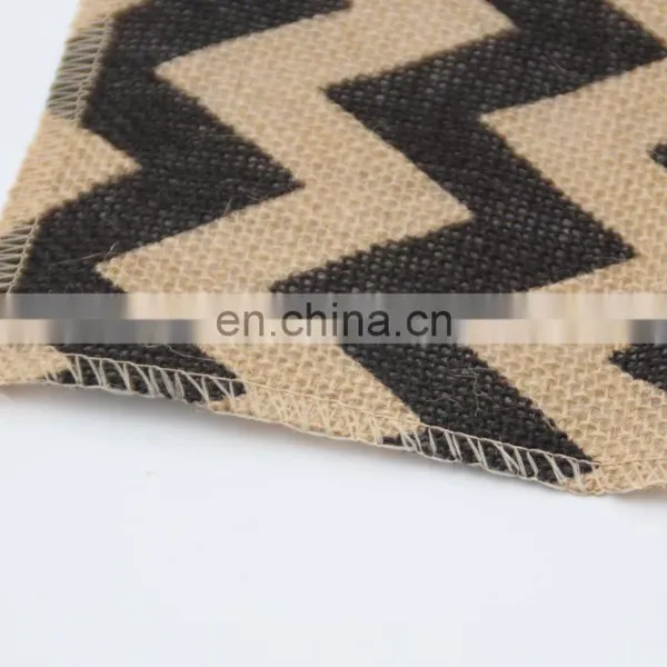 Wholesale Raised Grain Flax Table Runner Chevron photo-4