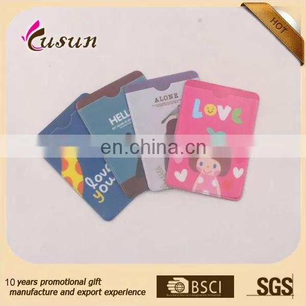 High Quality Horizontal Waterproof Clear Soft Pvc Color Printing Fancy id Card Holder photo-3
