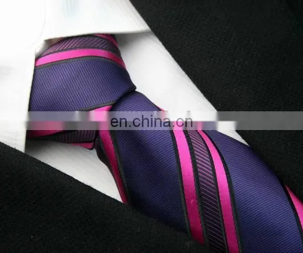 Men's Fashion Striped Skinny Ties Men Business Polyester Slim Necktie Custom High Quality Brand Factory Neck Tie Cheap Price photo-4