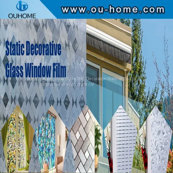 H124 PVC Frosted Embossing Static Cling Film photo-2