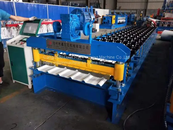 Good Quality Galvanized Trapezoidal Wall Panel Cold Roll Forming Machine photo-5