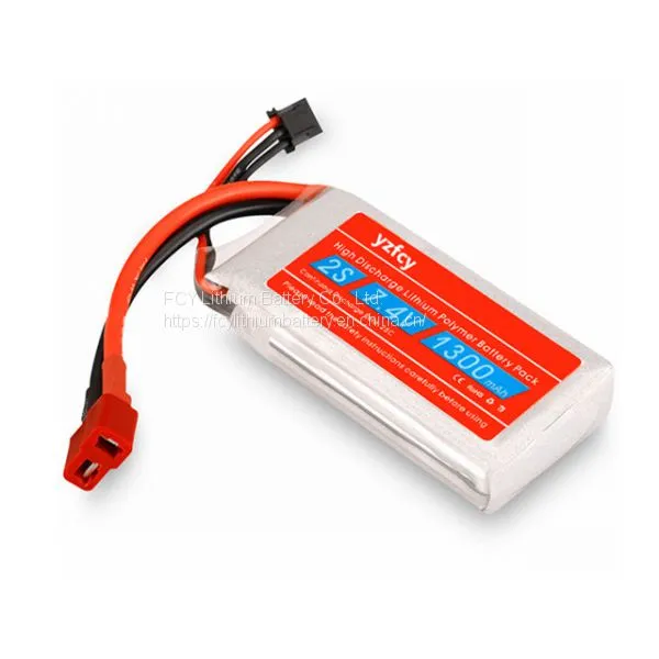 7.4V 1300mAh 25C Lipo 2S RC Helicopter Battery for RC Control Toys photo-5