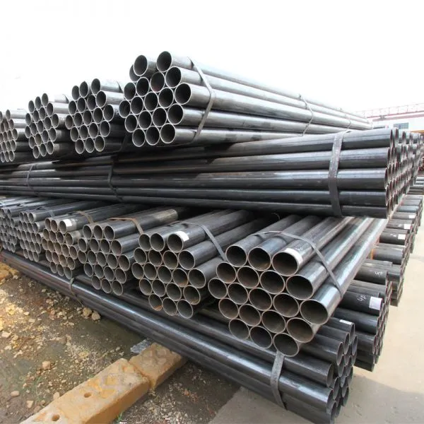 Tianjin Shengteng Mild Carbon Steel Straight ERW Welded Black Steel Round Pipe photo-2