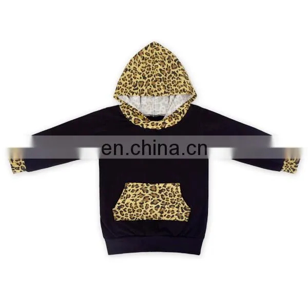 Wholesale 2019 Girls Winter Boutique Outfits Black Leopard Hat Sweater Children's Boutique Leopard Pants Cloth Kids Clothes photo-2