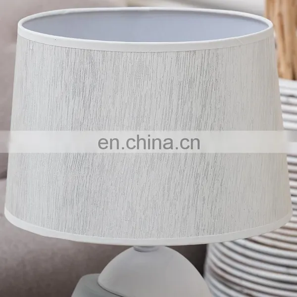 Novel Furniture Restaurant Office Desk Light Custom Ceramic Base Matte Table Lamps for Home Decoration photo-4